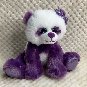 First and Main Purple White Plush Paula Panda  6013 Gal Pals Stuffed Animal Toy